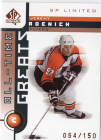 2001-02 SP Authentic Limited #105 Jeremy Roenick SN150