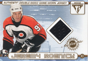 2001-02 Pacific Private Stock Titanium Authentic Double Sided Jerseys #50 Jeremy Roenick / John LeClair MEM