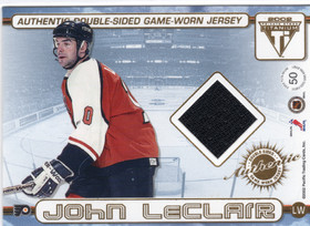 2001-02 Pacific Private Stock Titanium Authentic Double Sided Jerseys #50 Jeremy Roenick / John LeClair MEM