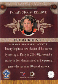 2001-02 Pacific Private Stock Reserve Superstars #14 Jeremy Roenick