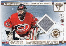 2001-02 Pacific Private Stock Titanium Authentic Double Sided Jerseys #59 Jeremy Roenick / Tom Barrasso MEM