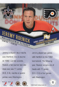 2001-02 Pacific Vanguard Quebec Tournament Heroes #6 Jeremy Roenick