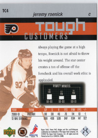 2001-02 Upper Deck Honor Roll Tough Customers #TC4 Jeremy Roenick