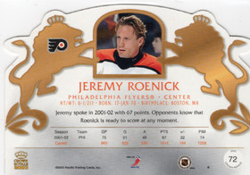 2002-03 Pacific Crown Royale Blue #72 Jeremy Roenick