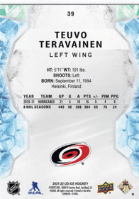 2021-22 Upper Deck Ice Orange #39 Teuvo Teravainen