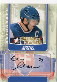 2011-12 In The Game Canada vs The World #AZC Zdeno Chara AU