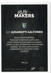 2022-23 Cardset Finland Playmakers #PM4 Juhamatti Aaltonen