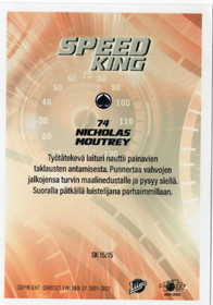 2021-22 Cardset Finland Speed King SK15 Nicholas Moutrey
