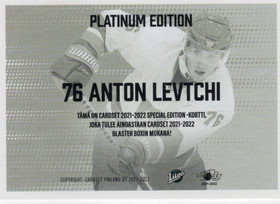 2021-22 Cardset Finland Limited Edition #NNO Anton Levtchi