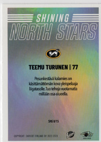 2022-23 Cardset Finland Shining North Stars #SNS8 Teemu Turunen