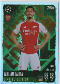 2024-25 Topps Match Attax UEFA Club Competitions Limited Edition #LE4 William Saliba