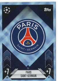 2024-25 Topps Match Attax UEFA Club Competitions Crystal Foil #154 Paris Saint-Germain