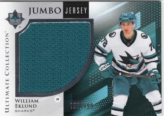 2024-25 Upper Deck Ultimate Collection Jumbo Jersey #23 William Eklund MEM, SN199