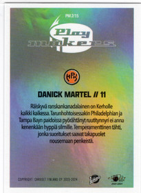 2023-24 Cardset Finland Play Makers #PM2 Danick Martel