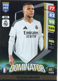 2025 Panini Adrenalyn XL FIFA 365 #359 Kylian Mbappe DOM
