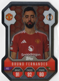2024-25 Topps Match Attax UEFA Club Competitions Chrome Pro Elite Shield #SH5 Bruno Fernandes
