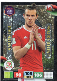 2017 Panini Adrenalyn XL Road to FIFA World Cup Limited Edition #NNO Gareth Bale