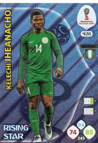 2018 Panini Adrenalyn XL FIFA World Cup #428 Kelechi Iheanacho RS