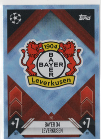 2024-25 Topps Match Attax UEFA Club Competitions Crystal Foil #190 Bayer 04 Leverkusen TC