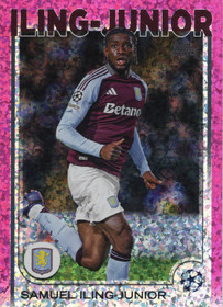 2024-25 Topps UEFA Club Competitions Pink Sparkle Foil #146 Samuel Iling-Junior