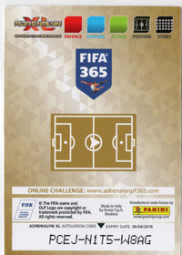 2017-18 Panini Adrenalyn XL FIFA 365 #208 AS Roma Team Badge