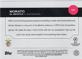 2024-25 Topps UEFA Club Competitions Pink Sparkle Foil #181 Morato