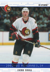 2002-03 Be a Player Memorabilia Sapphire #130 Zdeno Chara SN100
