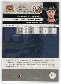 2001-02 Pacific Premiere Date #242 Zdeno Chara SN45