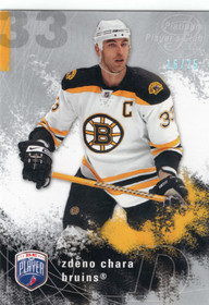 2007-08 Upper Deck Be a Player Platinum Player's Club #17 Zdeno Chara SN25