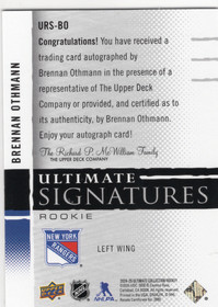 2024-25 Upper Deck Ultimate Collection Ultimate Signatures Rookies #URSBO Brennan Othmann AU