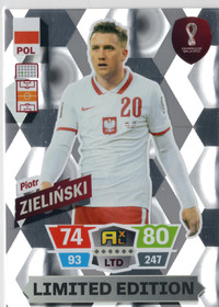 2022 Panini Adrenalyn XL FIFA World Cup Limited Edition #NNO Piotr Zielinski