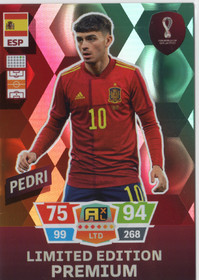 2022 Panini Adrenalyn XL FIFA World Cup Premium Limited Edition #NNO Pedri