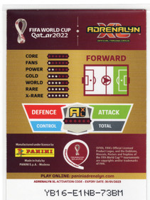2022 Panini Adrenalyn XL FIFA World Cup Premium Gold Limited Edition #NNO Robert Lewandowski