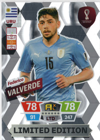 2022 Panini Adrenalyn XL FIFA World Cup Limited Edition #NNO Federico Valverde