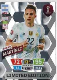 2022 Panini Adrenalyn XL FIFA World Cup Limited Edition #NNO Lautaro Martinez