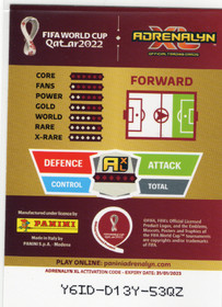 2022 Panini Adrenalyn XL FIFA World Cup Limited Edition #NNO Kylian Mbappe