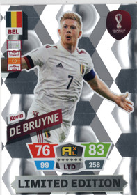 2022 Panini Adrenalyn XL FIFA World Cup Limited Edition #NNO Kevin De Bruyne