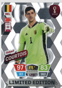 2022 Panini Adrenalyn XL FIFA World Cup Limited Edition #NNO Thibaut Courtois