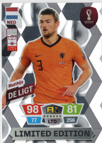 2022 Panini Adrenalyn XL FIFA World Cup Limited Edition #NNO Matthijs De Ligt