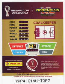 2022 Panini Adrenalyn XL FIFA World Cup Limited Edition #NNO Thibaut Courtois