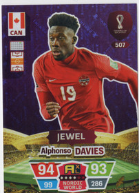 2022 Panini Adrenalyn XL FIFA World Cup Nordic World #507 Alphonso Davies