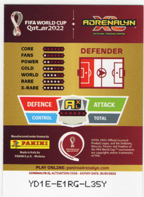 2022 Panini Adrenalyn XL FIFA World Cup Limited Edition #NNO Trent Alexander-Arnold