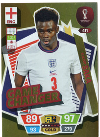 2022 Panini Adrenalyn XL FIFA World Cup #411 Bukayo Saka GC