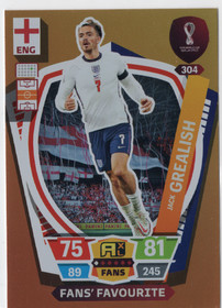 2022 Panini Adrenalyn XL FIFA World Cup #304 Jack Grealish FF