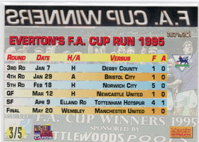1995-96 Merlin Ultimate Lasercut #3 Everton FCW