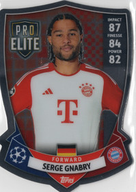 2023-24 Topps Match Attax UEFA Club Competitions Pro Elite Chrome Shield #SH12 Serge Gnabry