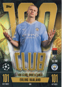 2023-24 Topps Match Attax UEFA Club Competitions #490 Erling Haaland 100C