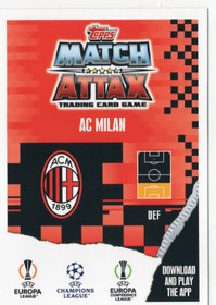 2023-24 Topps Match Attax UEFA Club Competitions Crystal #345 Theo Hernandez