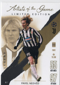 2023-24 Topps Match Attax UEFA Club Competitions Artists of the Game Limited Edition #AG7 Pavel Nedved