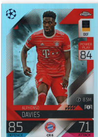 2022-23 Topps Match Attax UEFA Club Competitions Chrome Preview #CR6 Alphonso Davies